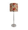 Beige Shade Table Lamp With Stainless Steel Base