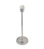 Beige Shade Table Lamp With Stainless Steel Base