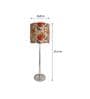 Beige Shade Table Lamp With Stainless Steel Base