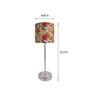 Beige Shade Table Lamp With Stainless Steel Base