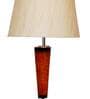 Fergal Beige Fabric Shade Night Lamp With Wood Base