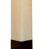 Sloping Beige Fabric Shade Table Lamp With Wood Base