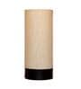 Carolie Beige Fabric Shade Table Lamp With Wood Base
