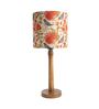 Beige Shade Table Lamp With Wooden Base