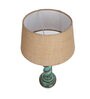 Beige Shade Table Lamp With Wooden Base