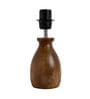 Euphoria Beige Cotton Shade Night Lamp With Mango wood Base