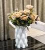 Beige Silk Rose Silk Bunch Single Stem Flower