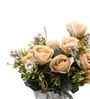Beige Silk Rose Silk Bunch Single Stem Flower