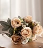 Beige Silk Rose Silk Bunch Single Stem Flower