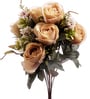 Beige Silk Rose Silk Bunch Single Stem Flower