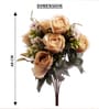 Beige Silk Rose Silk Bunch Single Stem Flower