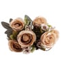 Beige Silk Rose Silk Bunch Single Stem Flower