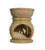 Beige Soapstone Elephant Oil Diffuser with Essential Oil