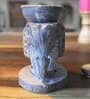 Beige Soapstone Elephant Oil Diffuser with Essential Oil