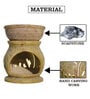 Beige Soapstone Elephant Oil Diffuser with Essential Oil