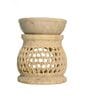 Beige Soapstone Jali Oil Diffuser with Essential Oil