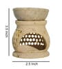 Beige Soapstone Jali Oil Diffuser with Essential Oil