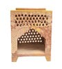 Beige Soapstone Jali Oil Diffuser with Essential Oil