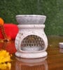 Beige Soapstone Jali Oil Diffuser with Essential Oil