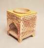 Beige Soapstone Jali Oil Diffuser with Essential Oil