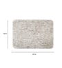 Beige Abstract Polyester 24x16 Inches AntiSkid Bath Mat