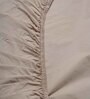 Beige Solid 144 TC 100% Cotton Double Bedsheet with 2 Pillow Covers
