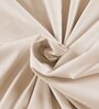 Beige Solid 144 TC 100% Cotton  Single Bedsheet with 1 Pillow Cover