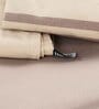 Beige Solid 144 TC 100% Cotton Queen Sized Bed Sheets with 2 Pillow Covers