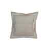Beige Solid 300 TC Cotton 2 Pillow Case Euro Set