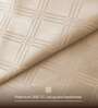 Beige Solid 300 TC Cotton King Sized Fitted Bedsheet with 2 Pillow Covers