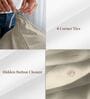 Beige Solid 400 TC Cotton Double Sized Duvet Cover