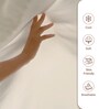 Beige Solid 400 TC Cotton Single Sized Fitted sheet with 1 Pillow Cover