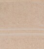 Beige Solid 500 GSM Cotton Bath Towel