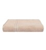 Beige Solid 500 GSM Cotton Bath Towel