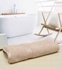 Beige Solid 500 GSM Cotton Bath Towel