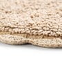 Beige Solid Cotton 24x16 Inches Max Absorbant Bath Mat