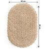Beige Solid Cotton 24x16 Inches Max Absorbant Bath Mat