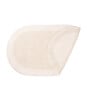 Beige Solid Cotton 31x20 Inches AntiSkid Bath Mat