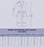 Beige Solid Cotton Men Bath Robe With Belt (M)