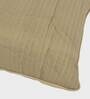 Beige Solid Cotton 16 x 16 Inch Cushion Covers (Pack of 5)