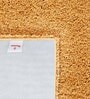 Beige Solid Faux Leather 16x24 Inches AntiSkid Bath Mat