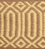 Beige Solid Hand Woven 5 X 7 Feet Cotton Dhurrie