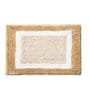 Beige Abstract Microfibre 24x16 Inches Super Soft Bath Mat