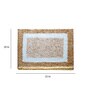 Beige Abstract Microfibre 32x20 Inches Super Soft Bath Mat