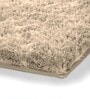 Beige Solid Microfiber 4 X 6 Feet Tufted Carpet