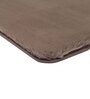 Beige Solid MicroFibre 14x10 Inches Antiskid Bath Mats