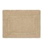 Beige Solid MicroFibre 14x10 Inches Antiskid Bath Mats