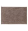 Beige Solid MicroFibre 14x10 Inches Antiskid Bath Mats
