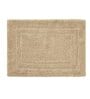 Beige Solid MicroFibre 14x10 Inches Antiskid Bath Mats