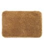 Beige Solid MicroFibre 14x10 Inches Antiskid Bath Mats